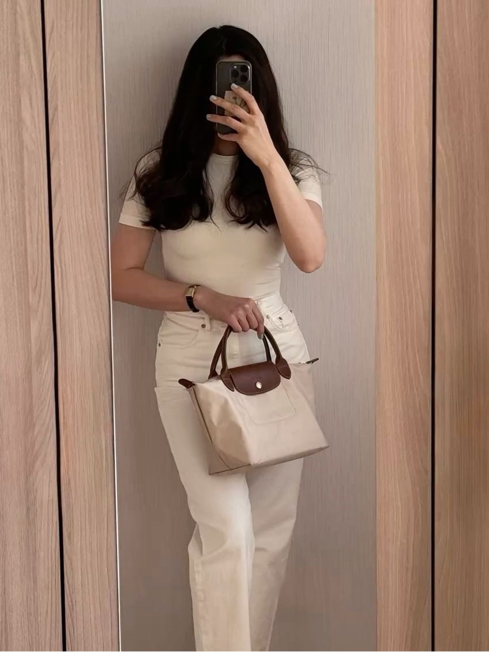 NWT Longchamp Le Pliage Small Top-Handle Tote